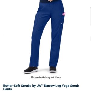 Butter Soft Narrow Leg Yoga Scrub Pants - Navy 2X